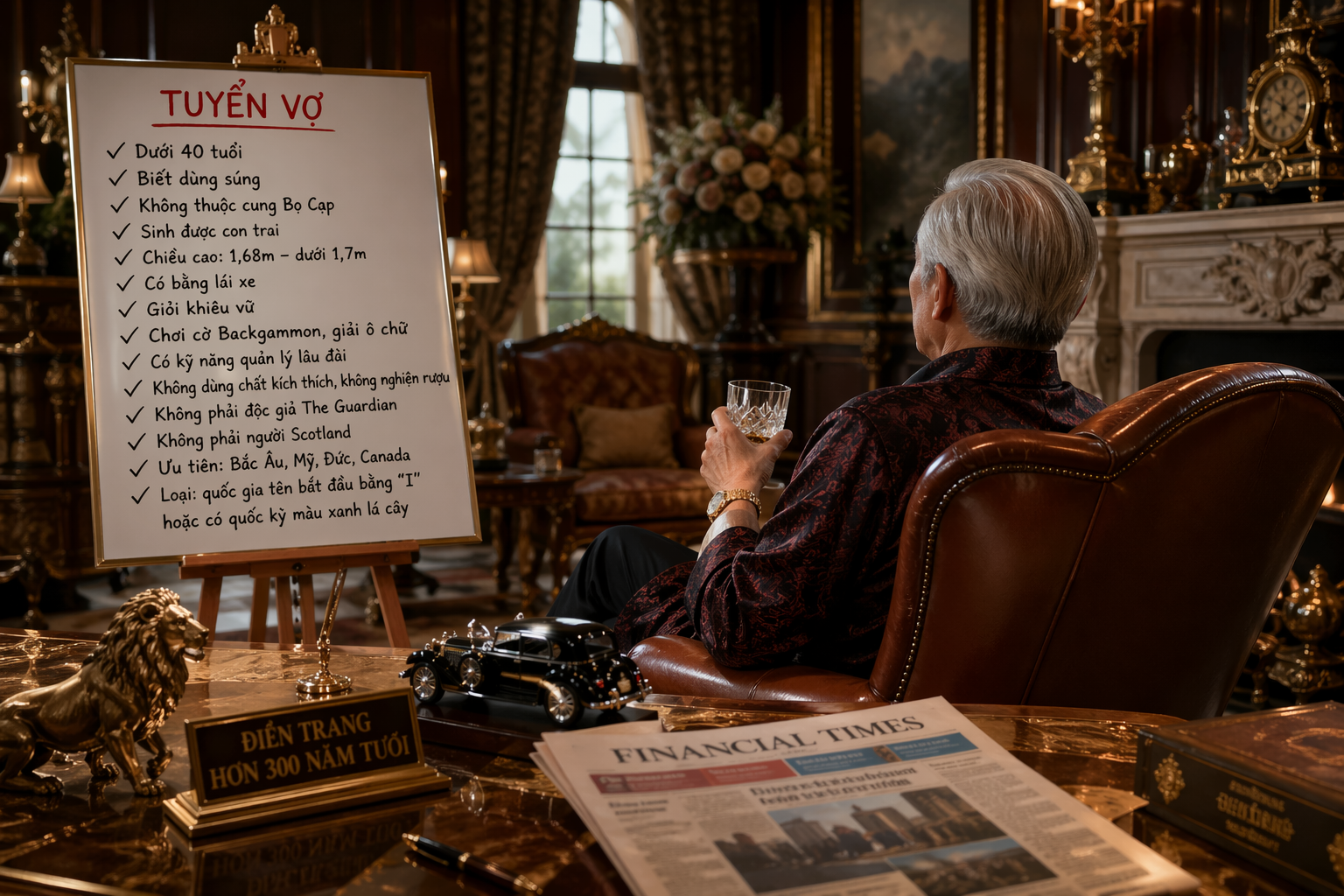 Triệu phú 80 tuổi thông báo tuyển vợ với loạt tiêu chí ‘kỳ lạ’: Dưới 40 tuổi, biết dùng súng, không thuộc cung Bọ Cạp, phải sinh được con trai