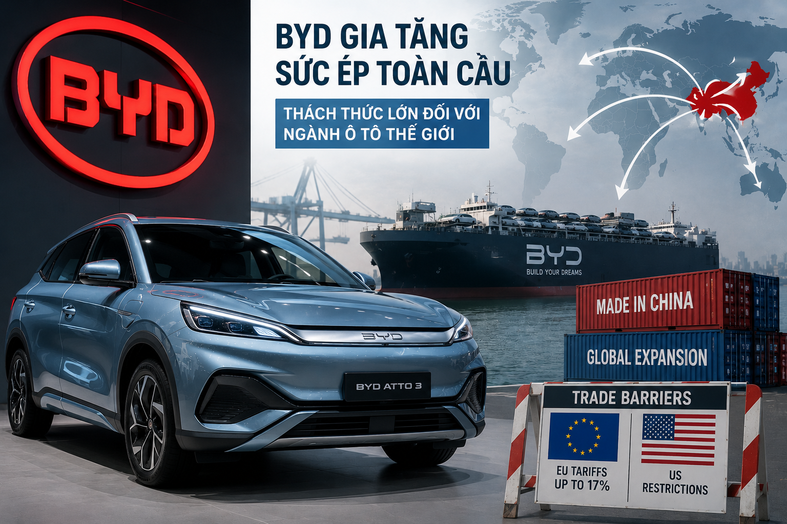 Nhà Trắng cảnh báo BYD tạo sức ép mới lên ngành ô tô toàn cầu Nhà Trắng cảnh báo BYD tạo sức ép mới lên ngành ô tô toàn cầu