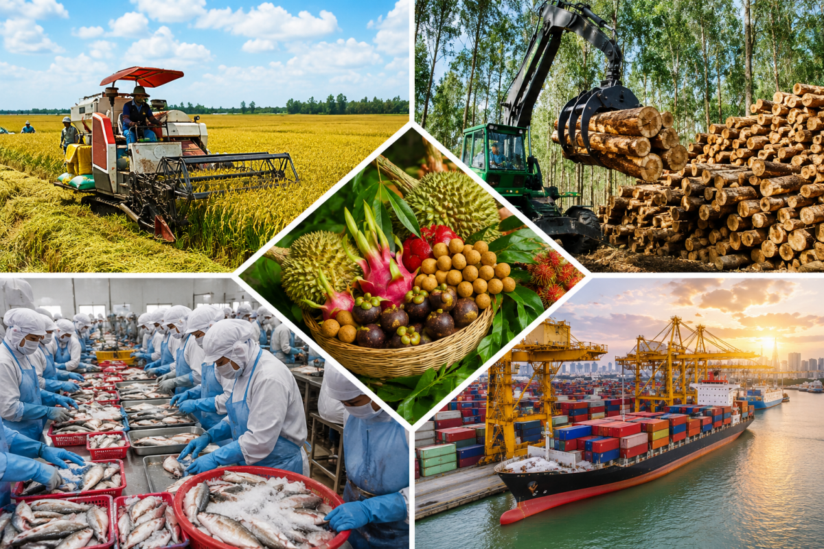 Xuất khẩu nông, lâm, thủy sản hướng tới mốc 74 tỷ USD Xuất khẩu nông, lâm, thủy sản hướng tới mốc 74 tỷ USD