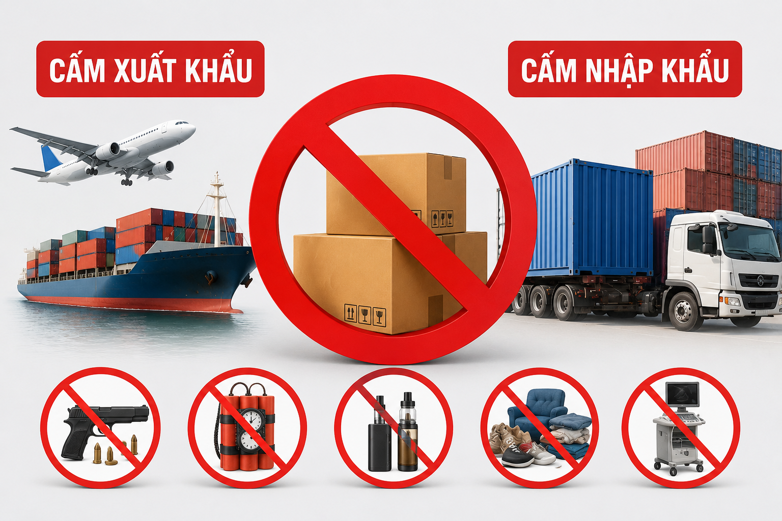 Chính phủ ban hành quy định mới về hàng hóa cấm xuất khẩu, cấm nhập khẩu Chính phủ ban hành quy định mới về hàng hóa cấm xuất khẩu, cấm nhập khẩu