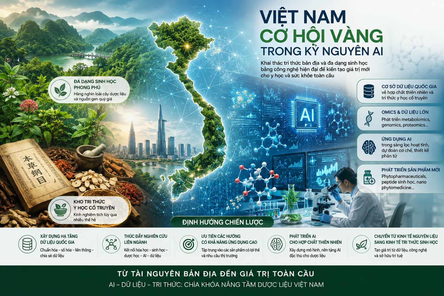 Trí tuệ nhân tạo và cuộc phục hưng mới của khoa học các hợp chất thiên nhiên