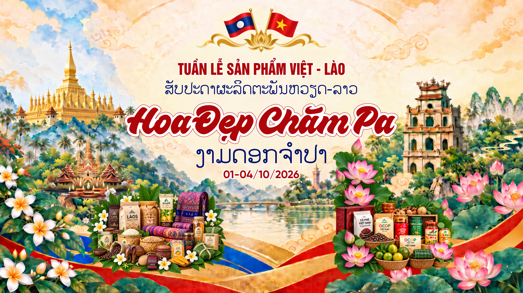 Tuần lễ sản phẩm Việt - Lào quy tụ hơn 100 sản phẩm tại Hà Nội Tuần lễ sản phẩm Việt - Lào quy tụ hơn 100 sản phẩm tại Hà Nội