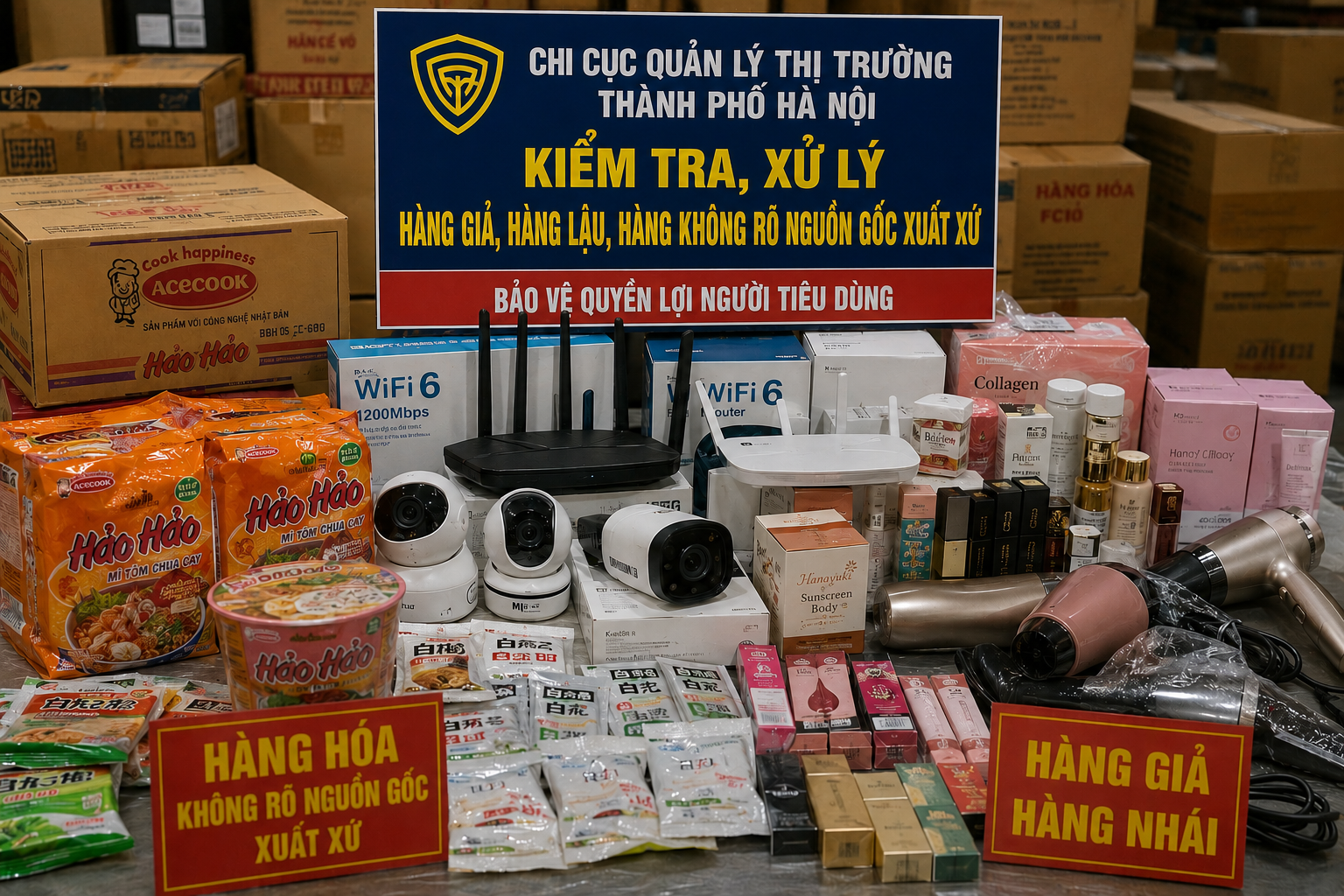 Hà Nội xử lý gần 3.000 vụ vi phạm thị trường, đẩy mạnh chống hàng giả và gian lận thương mại trên môi trường số