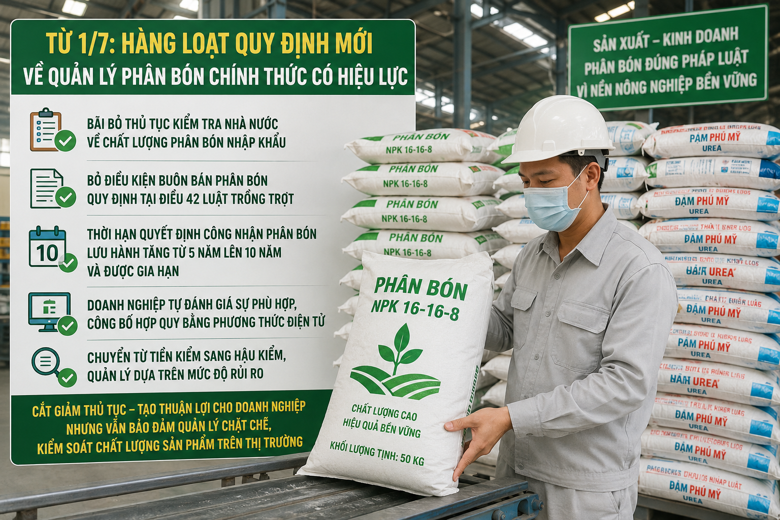 Từ 1/7: Hàng loạt quy định mới về quản lý phân bón chính thức có hiệu lực