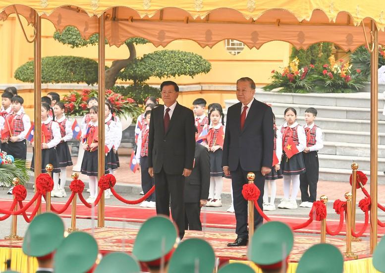 Tổng Bí thư Tô Lâm chủ trì Lễ đón Tổng Bí thư, Chủ tịch nước Lào Thongloun Sisoulith Tổng Bí thư Tô Lâm chủ trì Lễ đón Tổng Bí thư, Chủ tịch nước Lào Thongloun Sisoulith