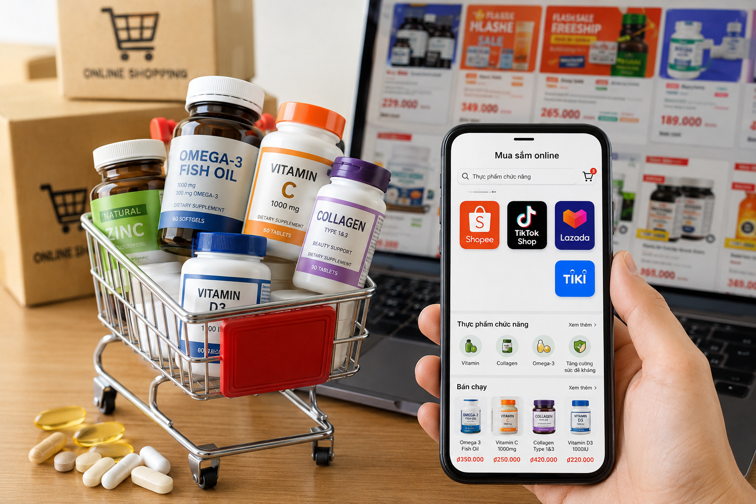 Doanh số hơn 4.000 tỷ đồng, thị trường thực phẩm chức năng online đối mặt bài toán minh bạch