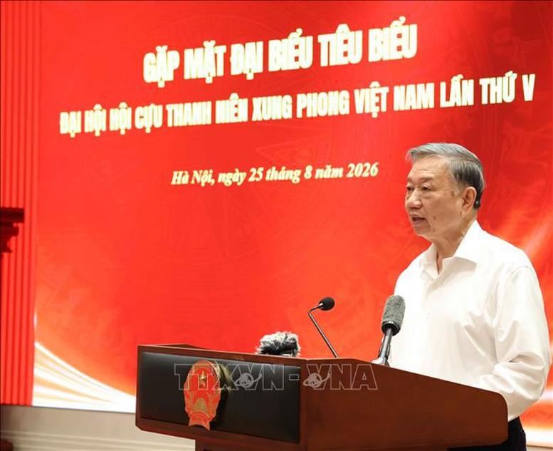 Tổng Bí thư, Chủ tịch nước Tô Lâm: Cựu Thanh niên xung phong tiếp tục giữ lửa truyền thống, giữ trọn nghĩa tình và giữ vững niềm tin