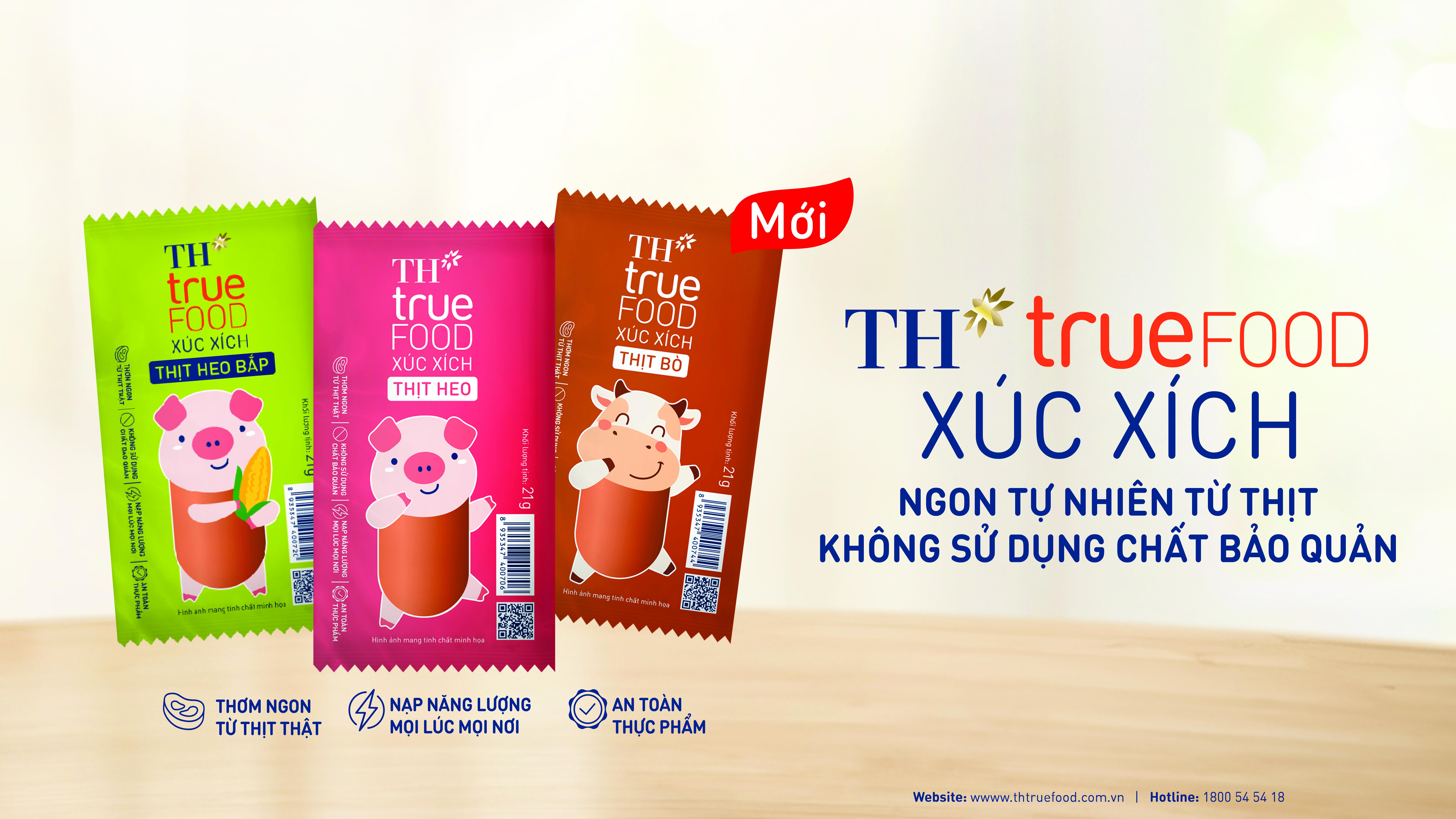 TH TRUE FOOD: Ra mắt xúc xích tiệt trùng - Tiếp thêm lựa chọn tử tế trên hành trình chăm lo gia đình