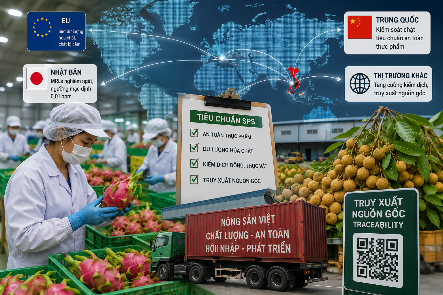 Nông sản Việt đối mặt “cuộc chơi mới” khi các thị trường toàn cầu đồng loạt nâng chuẩn Nông sản Việt đối mặt “cuộc chơi mới” khi các thị trường toàn cầu đồng loạt nâng chuẩn