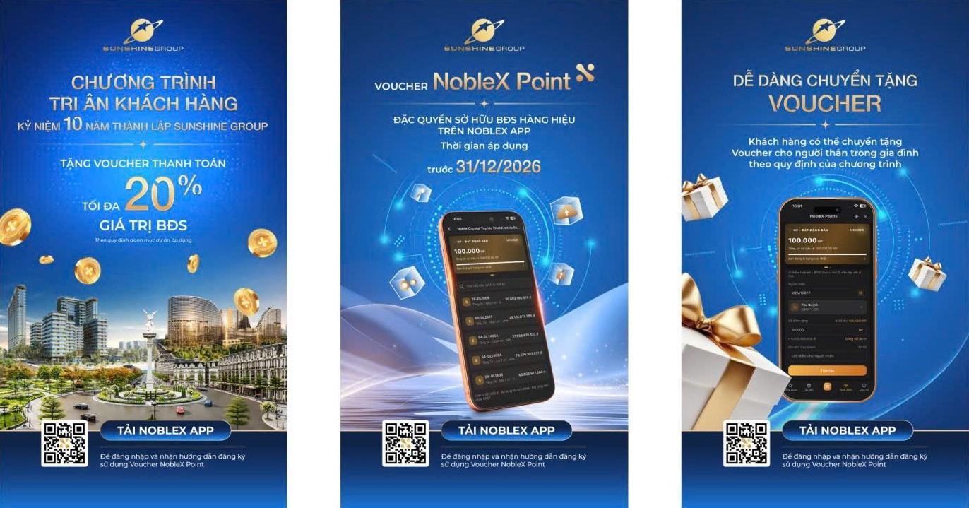 Sunshine tri ân 10 năm thành lập với Voucher thanh toán tối đa 20% BĐS mới: bùng nổ giao dịch chỉ sau 10 ngày