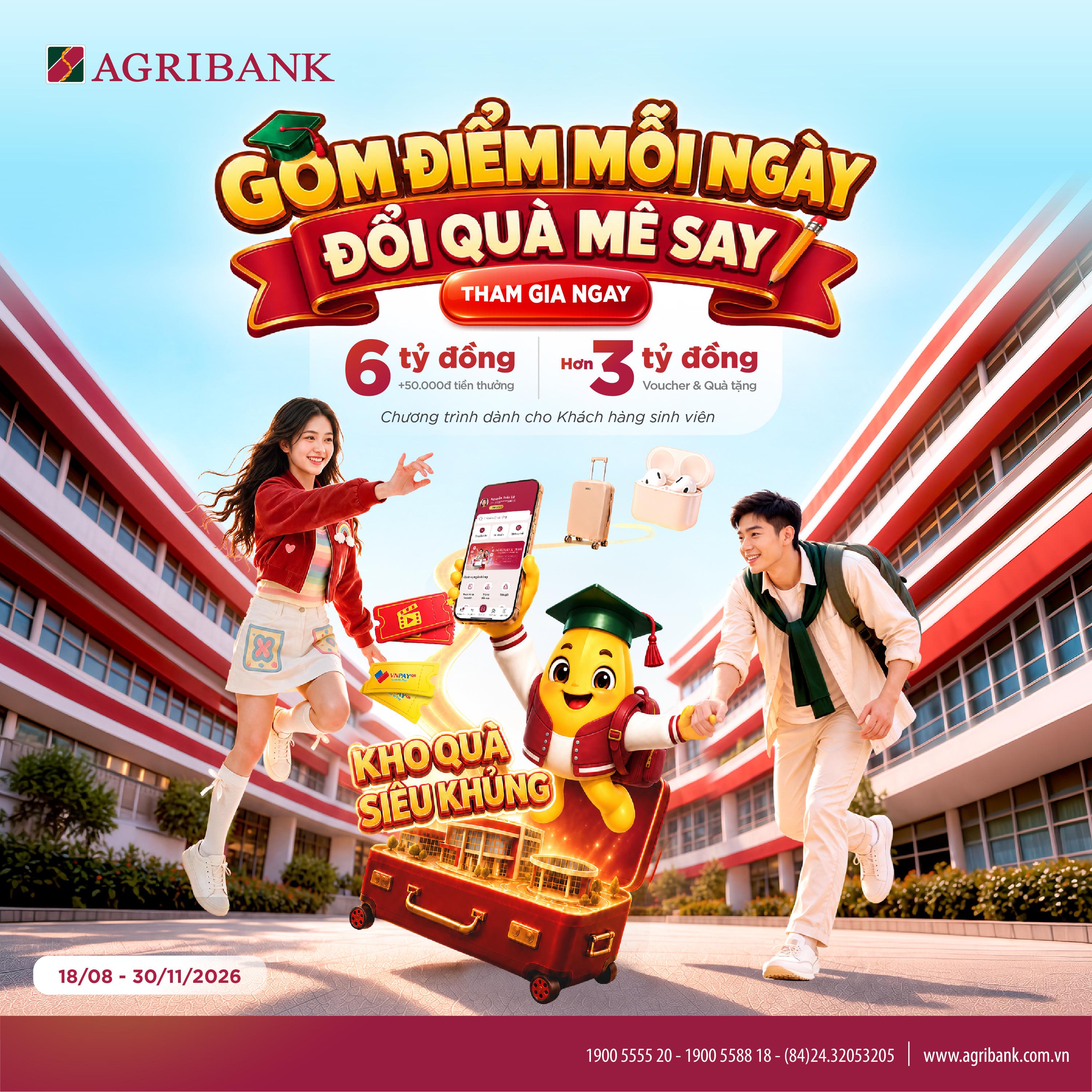 Agribank dành hơn 9 tỷ đồng ưu đãi sinh viên nhân dịp khai trường Agribank dành hơn 9 tỷ đồng ưu đãi sinh viên nhân dịp khai trường