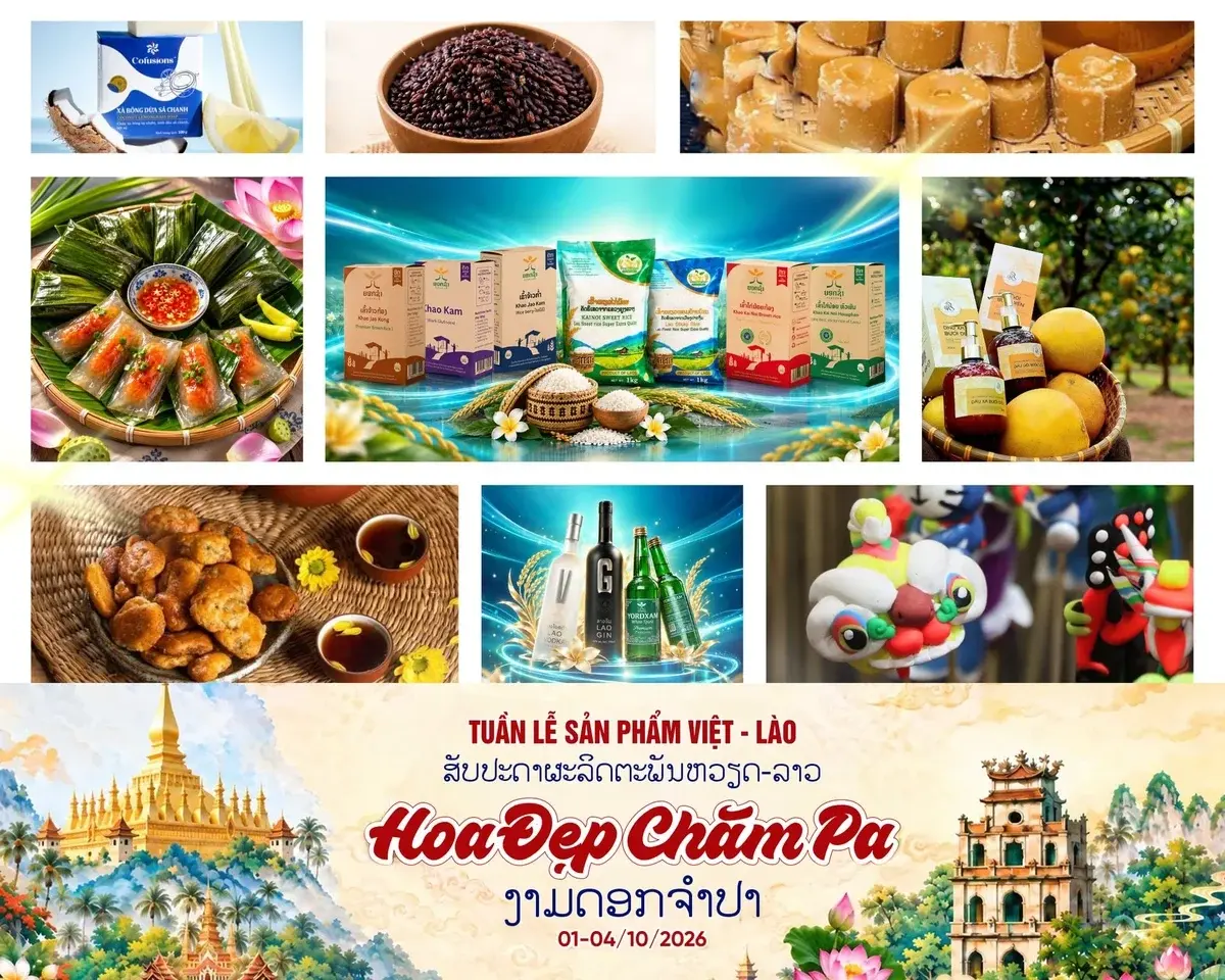 Sản phẩm đặc trưng Việt Nam, Lào cùng hội tụ tại Hà Nội