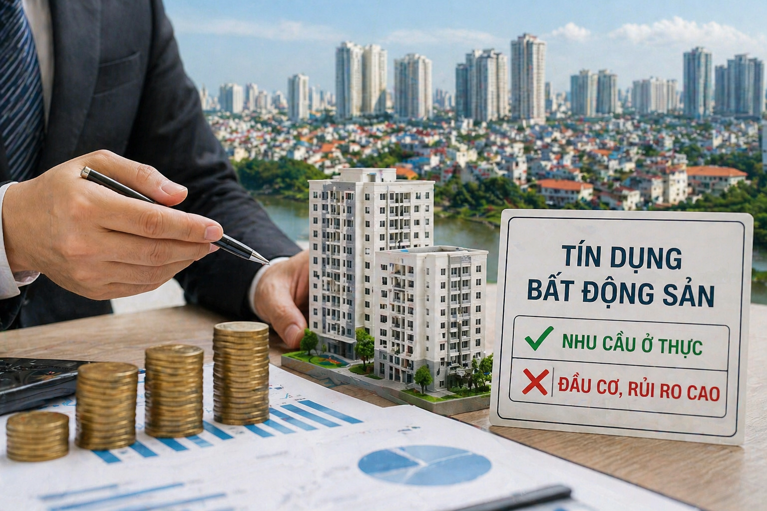 Thị trường bất động sản phân hóa: Ngân hàng siết đầu cơ, ưu tiên nhà ở thực