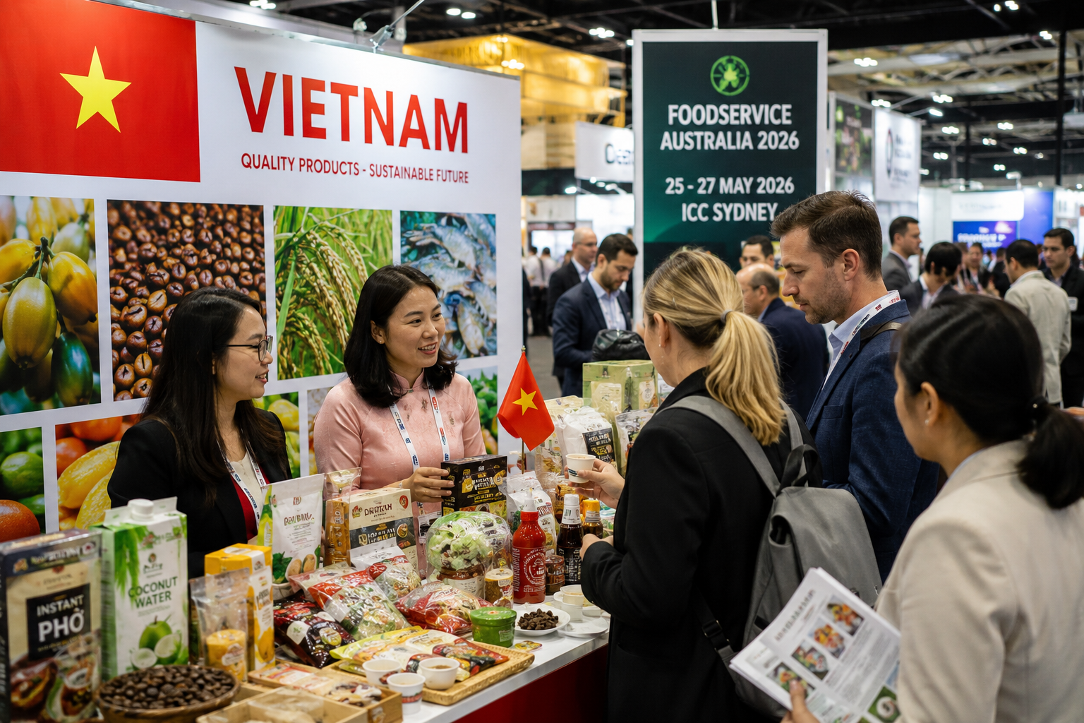 Hàng Việt ghi dấu ấn tại Hội chợ thực phẩm lớn nhất Australia Hàng Việt ghi dấu ấn tại Hội chợ thực phẩm lớn nhất Australia