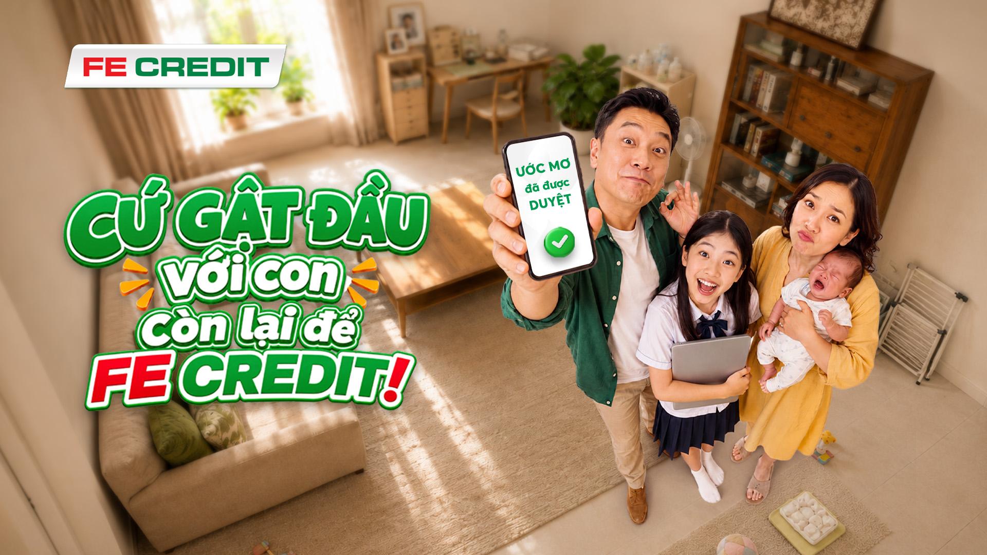 FE CREDIT ưu đãi lãi suất và quà tặng hấp dẫn khi trả góp điện thoại, laptop, máy tính bảng