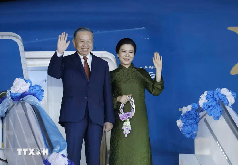 Tổng Bí thư, Chủ tịch nước Tô Lâm và Phu nhân kết thúc tốt đẹp chuyến thăm chính thức Thái Lan; lên đường thăm cấp Nhà nước tới Singapore