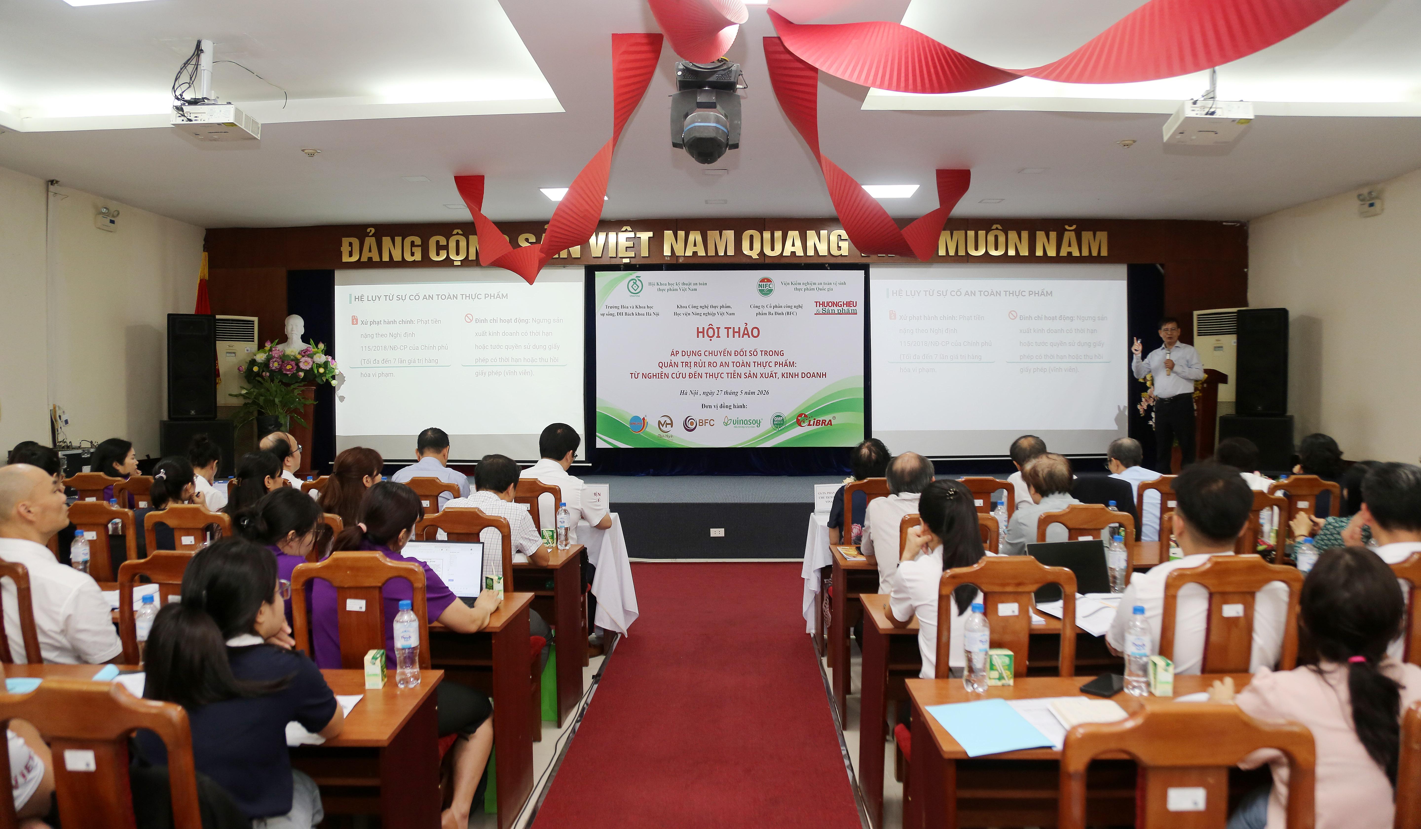 Hội thảo chuyển đổi số trong quản trị rủi ro an toàn thực phẩm: Kết nối tri thức, doanh nghiệp và trách nhiệm cộng đồng