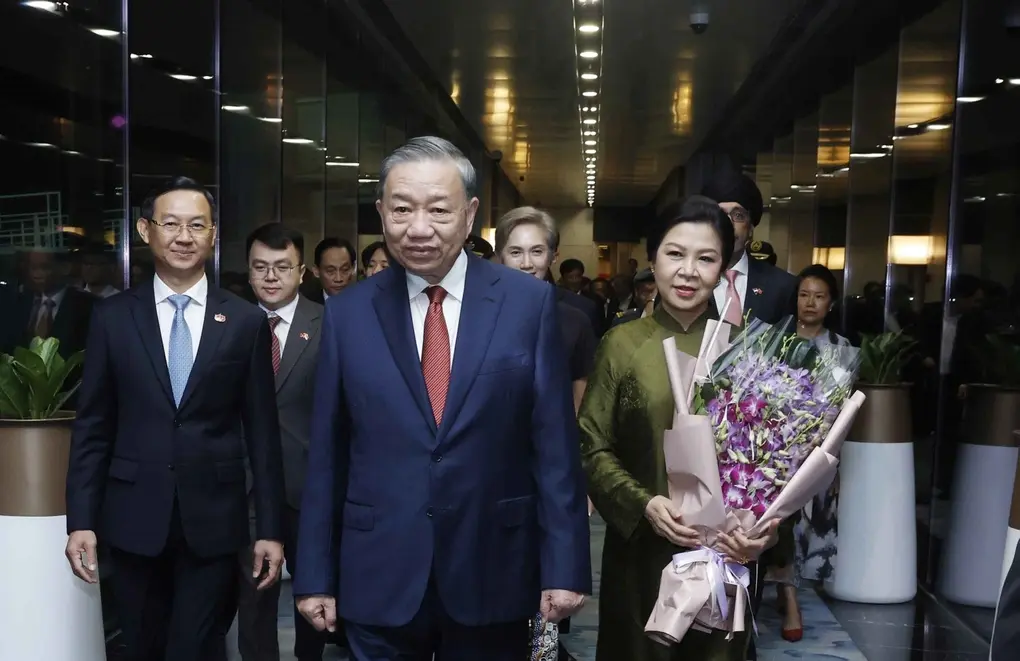 Tổng Bí thư, Chủ tịch nước Tô Lâm và Phu nhân bắt đầu thăm cấp Nhà nước Cộng hòa Singapore