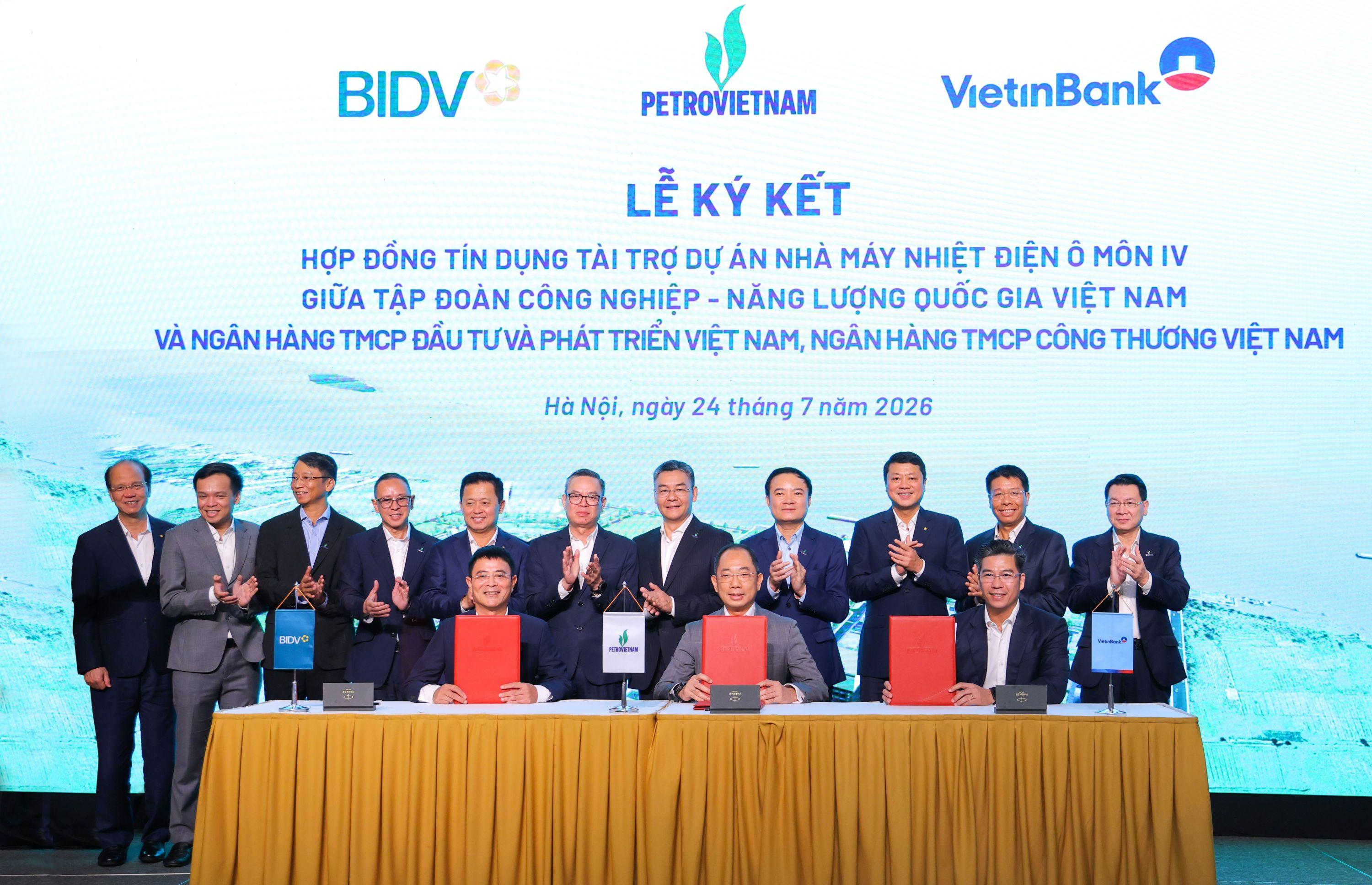BIDV và VietinBank thu xếp thành công khoản tín dụng 7.300 tỷ đồng, đồng hành cùng Petrovietnam triển khai dự án nhà máy nhiệt điện Ô Môn IV