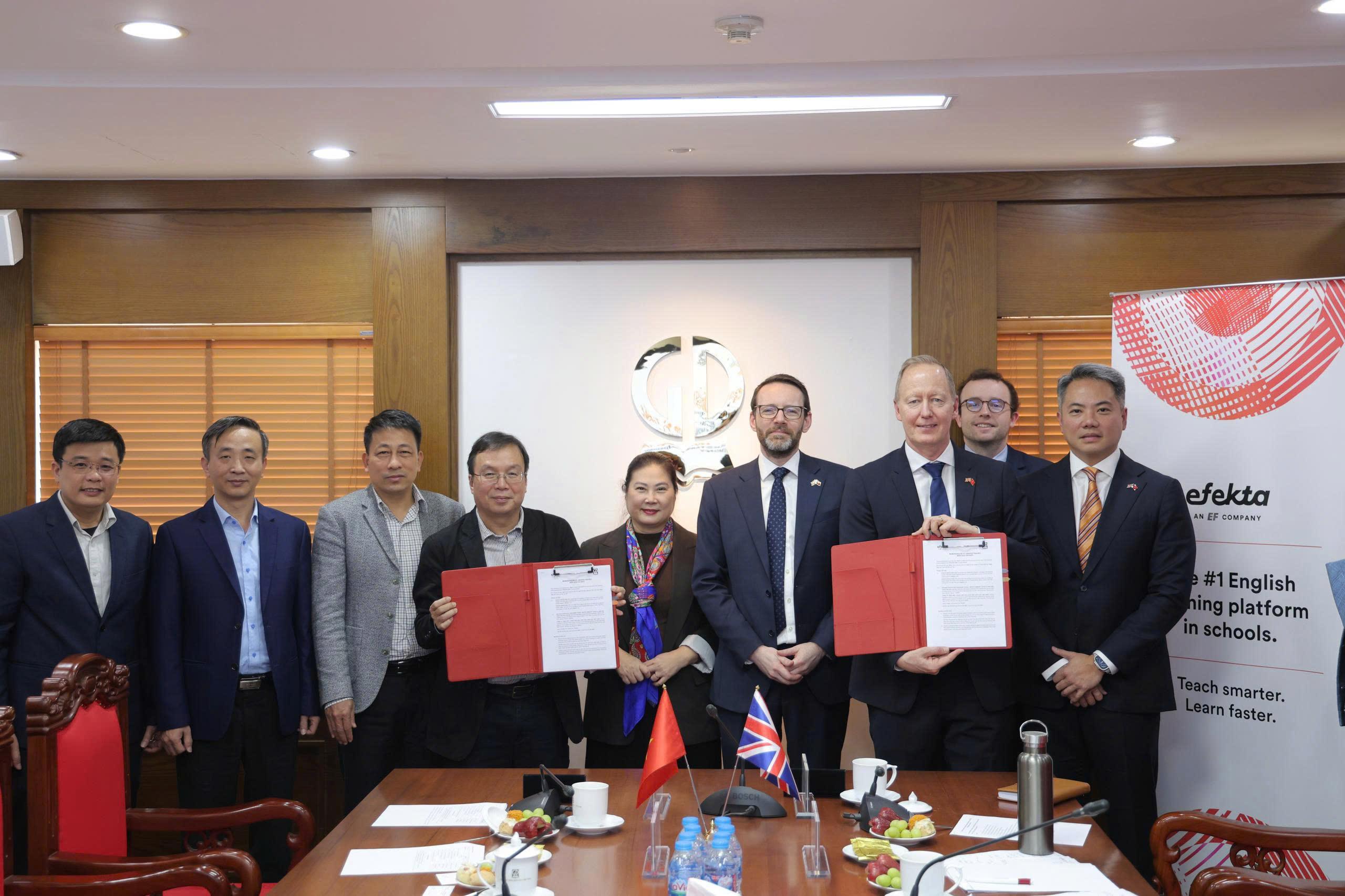 Nhà xuất bản Giáo dục Việt Nam kí Biên bản ghi nhớ hợp tác trong lĩnh vực dạy và học tiếng Anh với Tập đoàn Efekta Education Nhà xuất bản Giáo dục Việt Nam kí Biên bản ghi nhớ hợp tác trong lĩnh vực dạy và học tiếng Anh với Tập đoàn Efekta Education