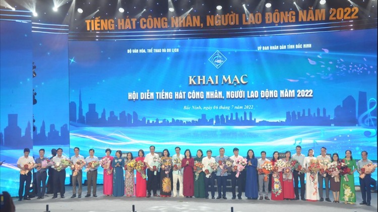 Bắc Ninh: Khai mạc Hội diễn “Tiếng hát công nhân, người lao động năm 2022”