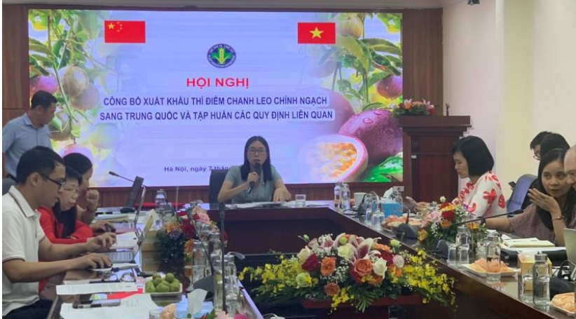Cục Bảo vệ thực vật công bố xuất khẩu thí điểm chanh leo chính ngạch sang Trung Quốc chiều 7/7.