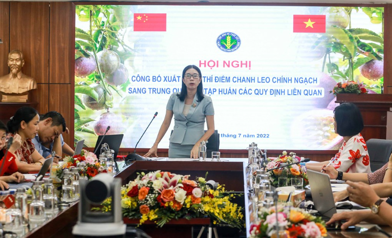 Hội nghị Công bố xuất khẩu thí điểm chanh leo chính ngạch sang thị trường Trung Quốc