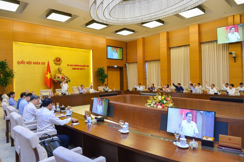 100% Ủy viên Ủy ban Thường vụ Quốc hội đồng ý thông qua Nghị quyết của Ủy ban Thường vụ Quốc hội về vị trí, chức năng, nhiệm vụ, quyền hạn, cơ cấu tổ chức của Ban Công tác đại biểu.