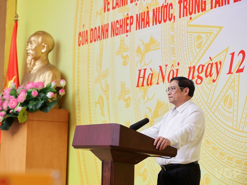 Thủ tướng nêu rõ, thời gian qua, Đảng ủy Khối đạt được những kết quả rất đáng trân trọng trong công tác xây dựng Đảng - Ảnh: VGP