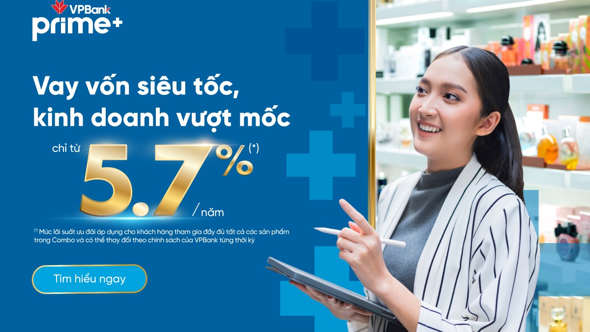 VPBank ra mắt siêu phẩm vay kinh doanh - Combo Business với lãi suất chỉ từ 5,7%/năm