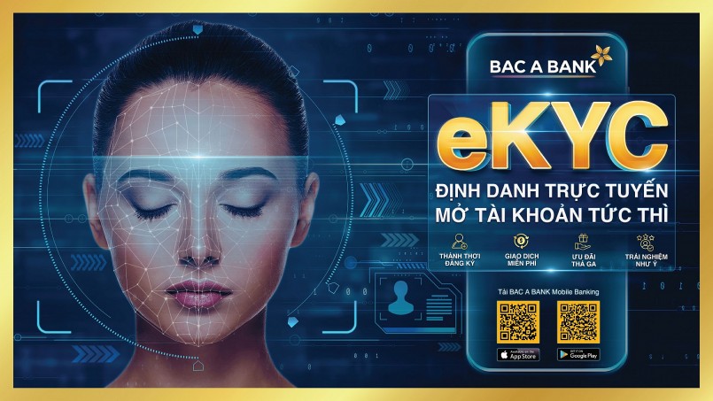 BAC A BANK chính thức ra mắt giải pháp định danh điện tử - EKYC trên Mobile Banking BAC A BANK chính thức ra mắt giải pháp định danh điện tử - EKYC trên Mobile Banking