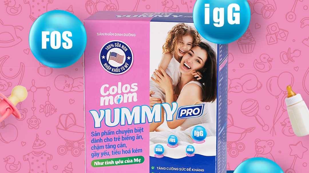 Colosmom Yummy Pro - Giải pháp tăng cường dinh dưỡng giúp trẻ phát triển toàn diện