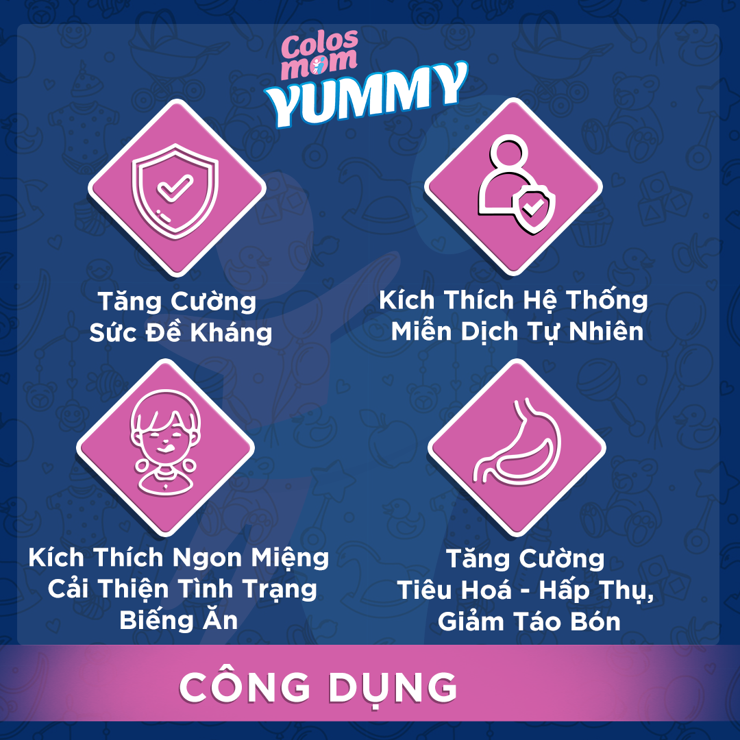 Sữa non Colosmom Yummy Pro phù hợp với thể trạng và hệ tiêu hóa non nớt của trẻ.