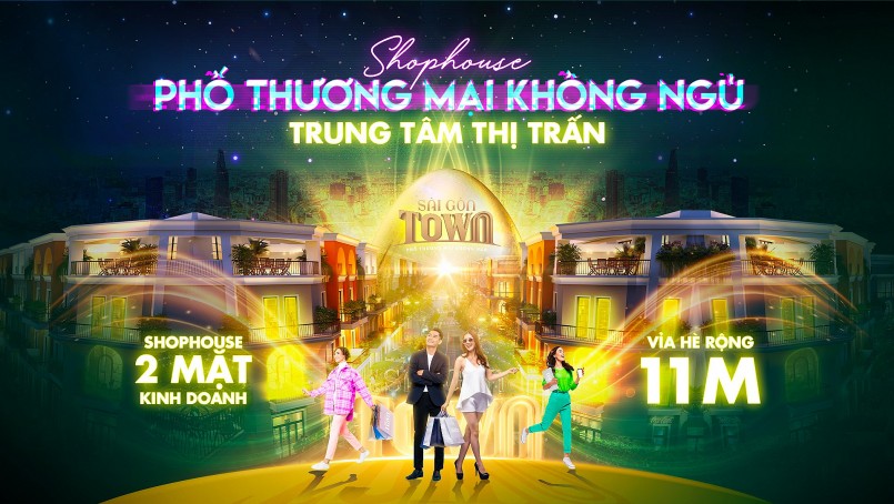 Shophouse mặt tiền lõi trung tâm đô thị vệ tinh – bài toán đầu tư “một vốn bốn lời”