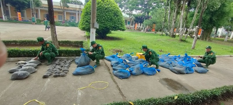 Lực lượng chức năng kiểm tra vi phạm