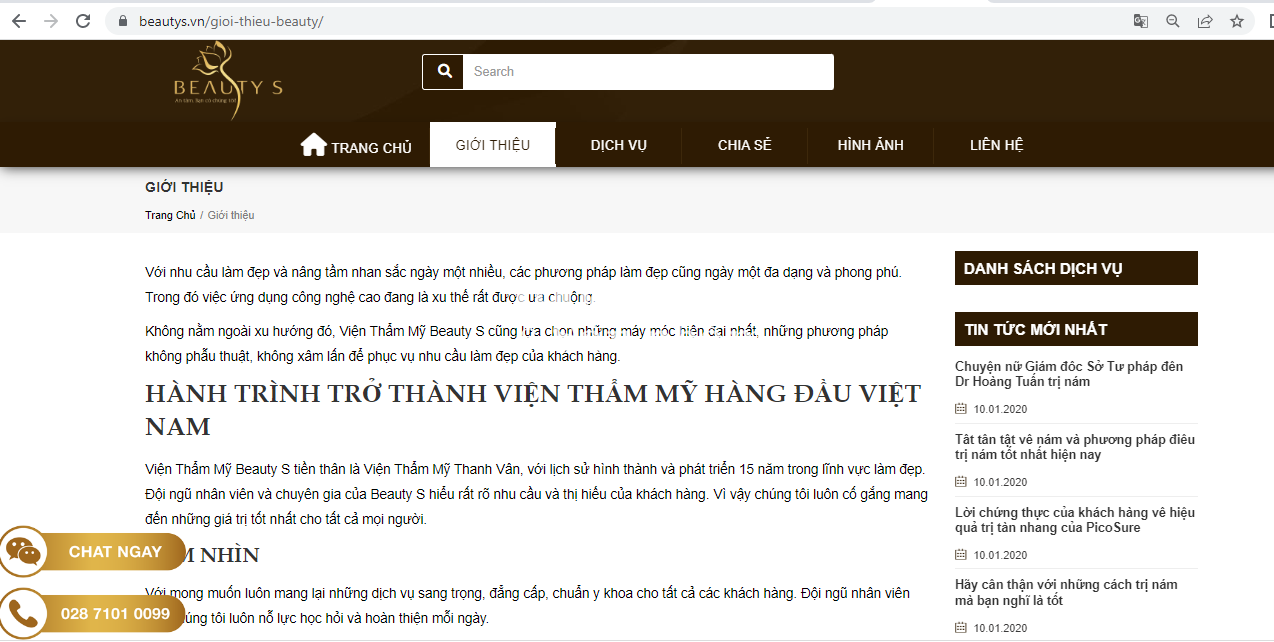 Đình chỉ hoạt động động cơ sở thẫm mỹ của Công ty BEAUTY S