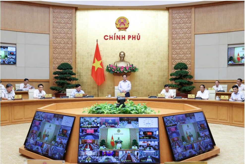 Thủ tướng phát biểu kết luận Phiên họp Chính phủ thường kỳ tháng 7/2022 - Ảnh: VGP