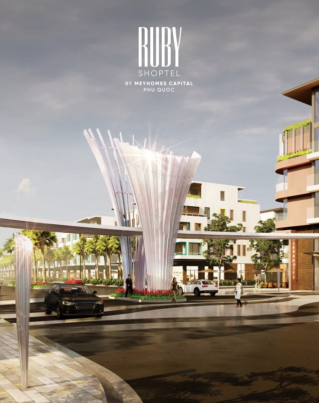 16 shoptel mặt tiền đại lộ Ánh Sao nằm ngay cổng chính theo trục đại lộ trung tâm An Thới 36m xuyên qua dự án và chiếm hữu vị trí đắc địa trên con đường trực tiếp dẫn ra biển đẹp nhất toàn đại đô thị, là sự lựa chọn lý tưởng để kinh doanh dịch vụ lưu trú, nhà hàng, khách sạn, café, thời trang…