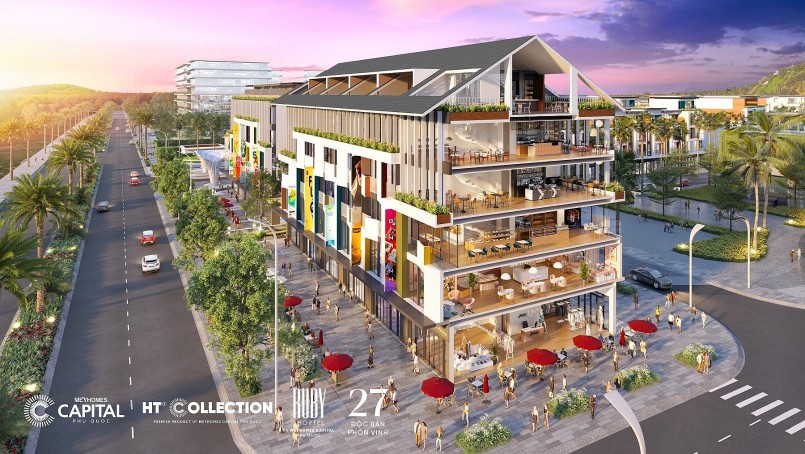 Shoptel Ruby có ít nhất 2 mặt tiền giúp tối ưu hóa khả năng kinh doanh