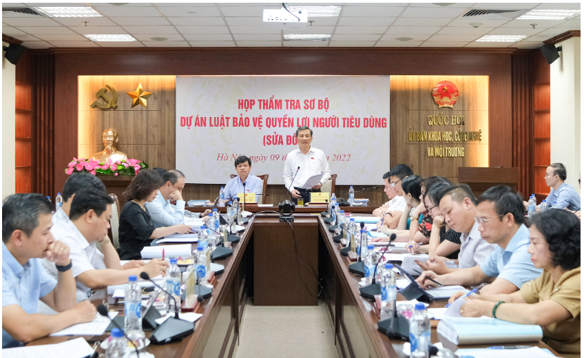 Toàn cảnh Hội nghị thẩm tra dự án Luật Bảo vệ quyền lợi người tiêu dùng (sửa đổi).