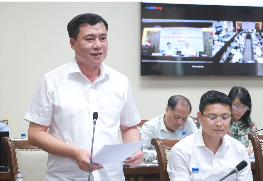 Thứ trưởng Bộ Công thương Nguyễn Sinh Nhật Tân phát biểu tại Hội nghị.