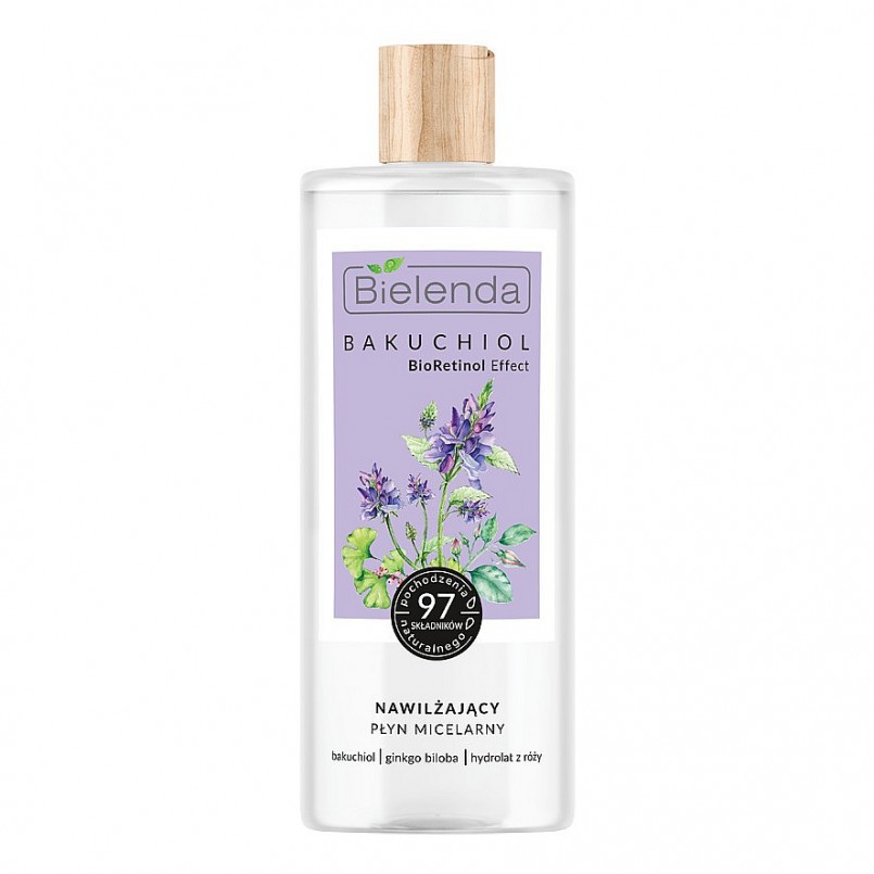 Nước tẩy trang Bielenda BAKUCHIOL BioRetinol - dưỡng ẩm 500 ml