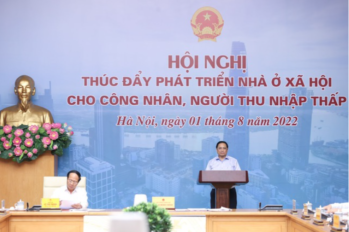 Thủ tướng Chính phủ Phạm Minh Chính: Phát triển nhà ở, trong đó có nhà ở xã hội cho người thu nhập thấp, công nhân là trách nhiệm, là nghĩa vụ, là đạo đức của người làm quản lý nhà nước, của xã hội, của các doanh nghiệp và của người dân Thủ tướng Chính phủ Phạm Minh Chính: Phát triển nhà ở, trong đó có nhà ở xã hội cho người thu nhập thấp, công nhân là trách nhiệm, là nghĩa vụ, là đạo đức của người làm quản lý nhà nước, của xã hội, của các doanh nghiệp và của người dân