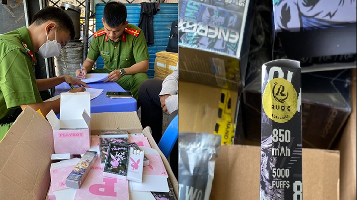 Đà Nẵng: Phát hiện số lượng lớn thuốc lá điện tử nhập lậu