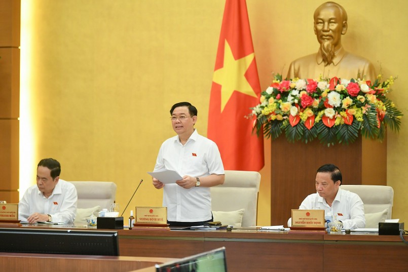 Chủ tịch Quốc hội Vương Đình Huệ phát biểu khai mạc phiên họp chuyên đề pháp luật tháng 8/2022 của Ủy ban Thường vụ Quốc hội Chủ tịch Quốc hội Vương Đình Huệ phát biểu khai mạc phiên họp chuyên đề pháp luật tháng 8/2022 của Ủy ban Thường vụ Quốc hội