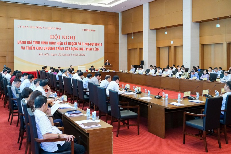Hội nghị đánh giá tình hình thực hiện Kế hoạch số 81/KH-UBTVQH15 và triển khai Chương trình xây dựng luật, pháp lệnh Hội nghị đánh giá tình hình thực hiện Kế hoạch số 81/KH-UBTVQH15 và triển khai Chương trình xây dựng luật, pháp lệnh