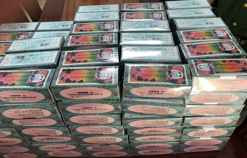 Toàn bộ hàng hóa vi phạm bị thu giữ (ảnh: Tiến Tầm)