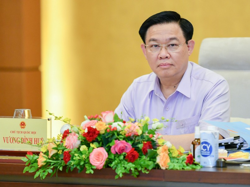 Chủ tịch Quốc hội Vương Đình Huệ tại  tại hội thảo “Góp ý dự thảo Luật Đất đai (sửa đổi) theo Nghị quyết số 18-NQ/TW ngày 16/6/2022 của Ban Chấp hành Trung ương Đảng khóa XIII”