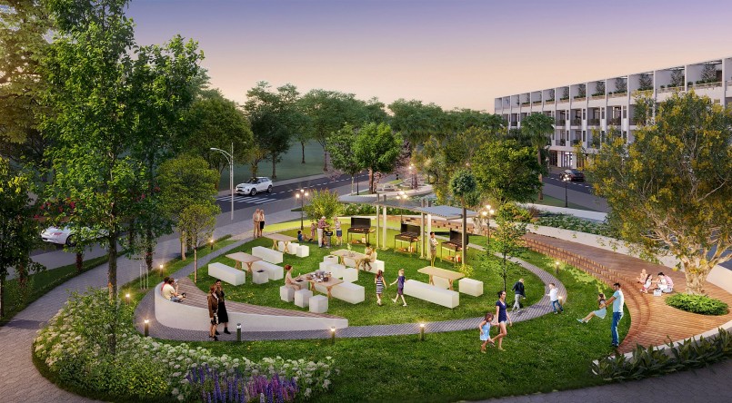 Vườn BBQ - Ảnh phối cảnh. Vườn BBQ - Ảnh phối cảnh.