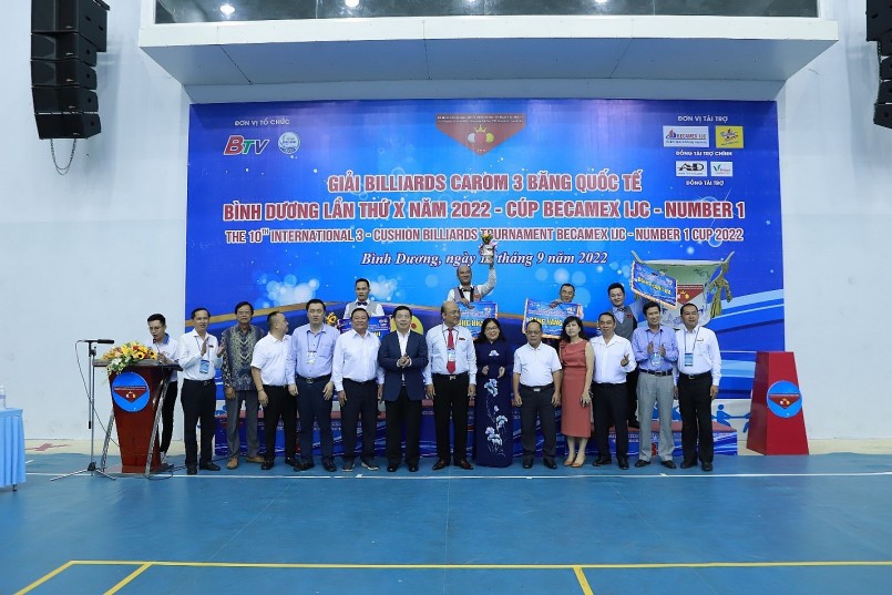 Giải Billiards Carom 3 băng Quốc tế Bình Dương lần thứ X năm 2022 Cúp Becamex IJC - Number 1 diễn ra từ ngày 15/9 đến ngày 18/9/2022